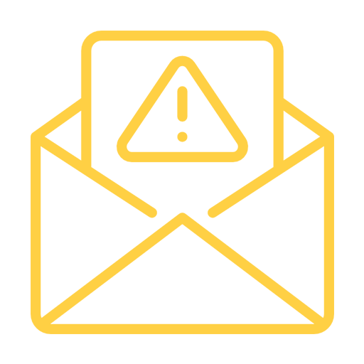 A 3D illustration of an open envelope with a letter inside