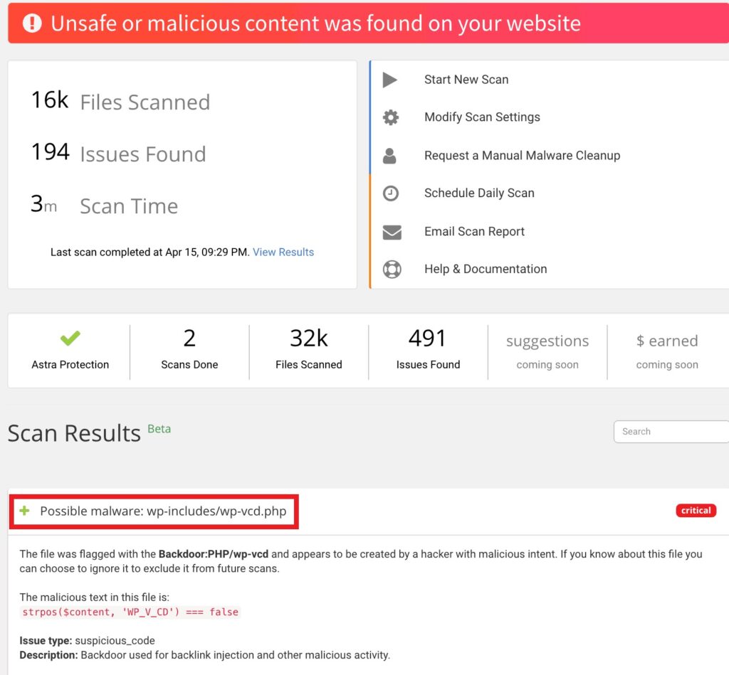 malware scannerwp